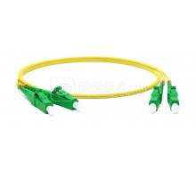 Патч-корд FC-D2-9-LC/AR-LC/AR-H-10M-LSZH-YL волоконно-оптический (шнур) SM 9/125 (OS2) LC/APC-LC/APC duplex LSZH 10м Hyperline 250722