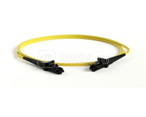 Патч-корд FC-D2-9-MTRJM/UR-MTRJM/UR-H-1M-LSZH-YL волоконно-оптический (шнур) SM 9/125 (OS2) MTRJ(папа)-MTRJ(папа) duplex LSZH 1м Hyperline 28043