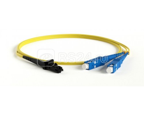 Патч-корд FC-D2-9-MTRJM/UR-SC/UR-H-3M-LSZH-YL волоконно-оптический SM 9/125 (OS2) MTRJ(папа)/UPC-SC/UPC 2мм duplex LSZH 3м Hyperline 244755