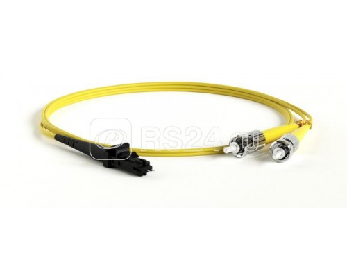 Патч-корд FC-D2-9-MTRJM/UR-ST/UR-H-1M-LSZH-YL волоконно-оптический (шнур) SM 9/125 (OS2) ST/-MTRJ(папа) duplex LSZH 1м Hyperline 28114