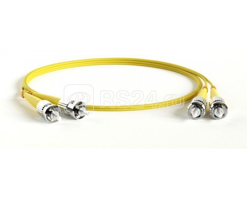 Патч-корд FC-D2-9-ST/UR-ST/UR-H-20M-LSZH-YL волоконно-оптический (шнур) SM 9/125 (OS2) ST/UPC-ST/UPC 2мм duplex LSZH 20м Hyperline 244504