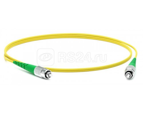 Патч-корд FC-S2-9-FC/AR-FC/AR-H-2M-LSZH-YL волоконно-оптический (шнур) SM 9/125 (OS2) FC/APC-FC/APC simplex LSZH 2м Hyperline 250671