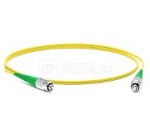 Патч-корд FC-S2-9-FC/AR-FC/AR-H-5M-LSZH-YL волоконно-оптический (шнур) SM 9/125 (OS2) FC/APC-FC/APC simplex LSZH 5м Hyperline 250668