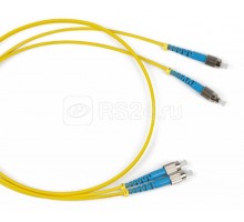 Патч-корд FC-S2-9-FC/AR-FC/UR-H-3M-LSZH-YL волоконно-оптический (шнур) SM 9/125 (OS2) FC/APC-FC/UPC 2мм simplex LSZH 3м Hyperline 246493