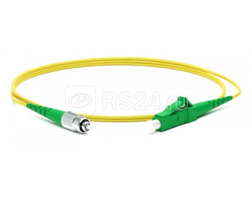 Патч-корд FC-S2-9-FC/AR-LC/AR-H-3M-LSZH-YL волоконно-оптический (шнур) SM 9/125 (OS2) FC/APC-LC/APC simplex LSZH 3м Hyperline 246491