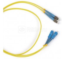 Патч-корд FC-S2-9-FC/AR-SC/UR-H-3M-LSZH-YL волоконно-оптический (шнур) SM 9/125 (OS2) FC/APC-SC/UPC 2мм simplex LSZH 3м Hyperline 393235