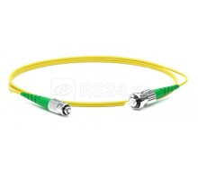 Патч-корд FC-S2-9-FC/AR-ST/AR-H-2M-LSZH-YL волоконно-оптический (шнур) SM 9/125 (OS2) FC/APC-ST/APC 2мм simplex LSZH 2м Hyperline 250692