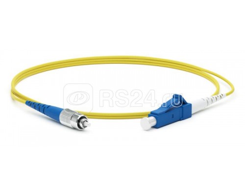 Патч-корд FC-S2-9-FC/UR-LC/UR-H-1M-LSZH-YL волоконно-оптический (шнур) SM 9/125 (OS2) FC/UPC-LC/UPC simplex LSZH 1м Hyperline 243763