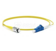 Патч-корд FC-S2-9-LC/UR-ST/UR-H-2M-LSZH-YL волоконно-оптический (шнур) SM 9/125 (OS2) ST/UPC-LC/UPC simplex LSZH 2м Hyperline 247466