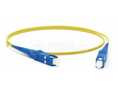 Патч-корд FC-S2-9-SC/UR-SC/UR-H-15M-LSZH-YL волоконно-оптический (шнур) SM 9/125 (OS2) SC/UPC-SC/UPC 2мм simplex LSZH 15м Hyperline 243829