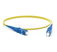 Патч-корд FC-S2-9-SC/UR-SC/UR-H-20M-LSZH-YL волоконно-оптический (шнур) SM 9/125 (OS2) SC/UPC-SC/UPC 2мм simplex LSZH 20м Hyperline 243833