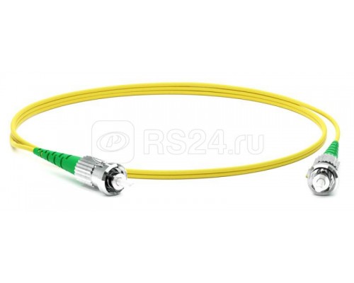 Патч-корд FC-S2-9-ST/AR-ST/AR-H-3M-LSZH-YL волоконно-оптический (шнур) SM 9/125 (OS2) ST/APC-ST/APC 2мм simplex LSZH 3м Hyperline 250717