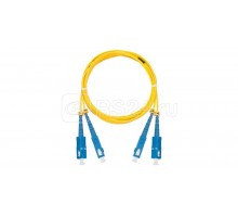 Патч-корд NMF-PC2S2C2-SCU-SCU-001 волоконно-оптический соед. одномод. 9/125мкм стандарта OS2 SC/UPC-SC/UPC двойн. LSZH нг(В)-HFLTx 2мм жел. 1м NIKOMAX NMF-PC2S2C2-SCU-SCU-001