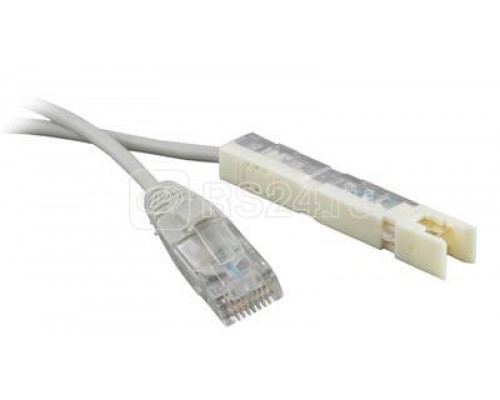 Патч-корд PC-110-RJ45-1P-CX-1M-LSZH-GY 110 тип-RJ45 1 пара LSZH 1м сер. Hyperline 229893