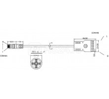 Патч-корд PC-110-RJ45-4P-C5e-2M-LSZH-GY 110 тип - RJ45 4 пары кат.5e LSZH 2м сер. Hyperline 229904