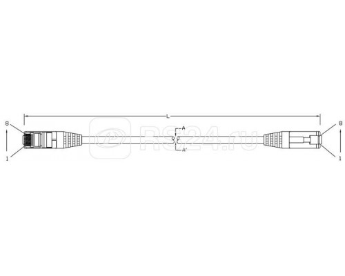 Патч-корд PC-LPM-SFTP-RJ45-RJ45-C5e-2M-LSZH-OR; SF/UTP экранир. кат.5e; LSZH; 2м оранж. Hyperline 264360