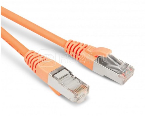 Патч-корд PC-LPM-STP-RJ45-RJ45-C6-10M-LSZH-OR F/UTP экран. кат.6 LSZH 10м оранж. Hyperline 230380