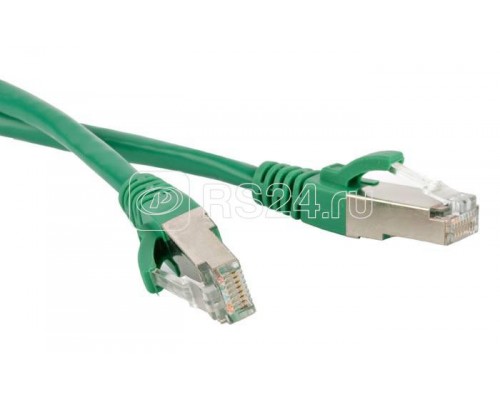 Патч-корд PC-LPM-STP-RJ45-RJ45-C6-2M-LSZH-GN F/UTP экран. кат.6 LSZH 2м зел. Hyperline 230359