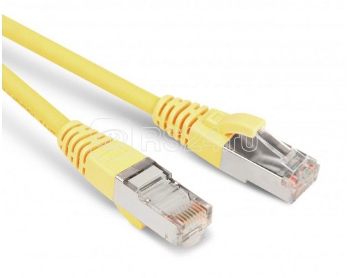 Патч-корд PC-LPM-STP-RJ45-RJ45-C6-3M-LSZH-YL F/UTP экран. кат.6 LSZH 3м жел. Hyperline 230370