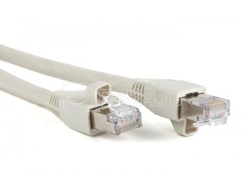 Патч-корд PC-LPM-STP-RJ45-RJ45-C6a-10M-LSZH-GY F/UTP экран. кат.6a LSZH 10м сер. Hyperline 52125