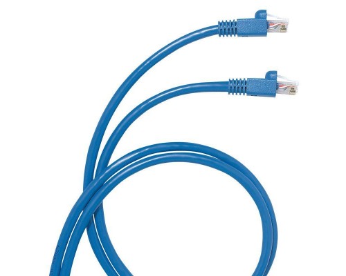 Патч-корд RJ45/RJ45 кат. 6 U/UTP PVC 8м син. (шт) Leg 051510