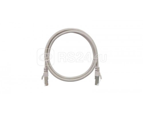 Патч-корд S/FTP 4 пары кат.6 (класс E) 250МГц 2хRJ45/8P8C BC (чистая медь) 26AWG (7х0.165мм) LSZH нг(А)-HFLTx сер. 0.3м NIKOMAX NMC-PC4SE55B-003-C-GY