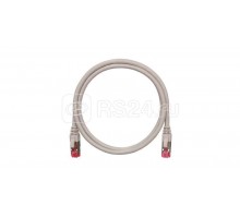 Патч-корд S/FTP 4 пары кат.6a (класс Ea) 500МГц 2хRJ45/8P8C BC (чистая медь) 26AWG (7х0.165мм) LSZH нг(А)-HFLTx сер. 3м NIKOMAX NMC-PC4SA55B-030-C-GY