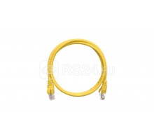 Патч-корд U/UTP 4 пары кат.5e (класс D) 100МГц 2хRJ45/8P8C BC (чистая медь) 24AWG (7х0.205мм) LSZH нг(А)-HFLTx жел. 0.5м NIKOMAX NMC-PC4UD55B-005-C-YL