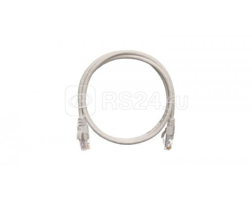 Патч-корд U/UTP 4 пары кат.5e (класс D) 100МГц 2хRJ45/8P8C BC (чистая медь) 24AWG (7х0.205мм) LSZH нг(А)-HFLTx сер. 0.5м NIKOMAX NMC-PC4UD55B-005-C-GY