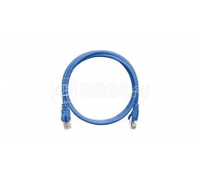 Патч-корд U/UTP 4 пары кат.5e (класс D) 100МГц 2хRJ45/8P8C BC (чистая медь) 24AWG (7х0.205мм) LSZH нг(А)-HFLTx син. 0.5м NIKOMAX NMC-PC4UD55B-005-C-BL