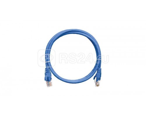 Патч-корд U/UTP 4 пары кат.5e (класс D) 100МГц 2хRJ45/8P8C BC (чистая медь) 24AWG (7х0.205мм) LSZH нг(А)-HFLTx син. 1м NIKOMAX NMC-PC4UD55B-010-C-BL