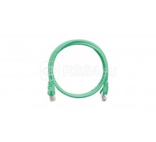 Патч-корд U/UTP 4 пары кат.5e (класс D) 100МГц 2хRJ45/8P8C BC (чистая медь) 24AWG (7х0.205мм) LSZH нг(А)-HFLTx зел. 1м NIKOMAX NMC-PC4UD55B-010-C-GN