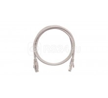 Патч-корд U/UTP 4 пары кат.6 (класс E) 250МГц 2хRJ45/8P8C BC (чистая медь) 24AWG (7х0.205мм) LSZH нг(А)-HFLTx сер. 1.5м NIKOMAX NMC-PC4UE55B-015-C-GY