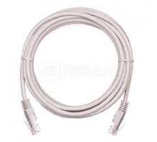 Патч-корд U/UTP 5е RJ45/8P8C 4 пары PVC мж обмедн. 1м сер. NETLAN EC-PC4UD55B-010-GY-10