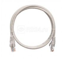 Патч-корд U/UTP 5е RJ45/8P8C 4 пары PVC с защитной защелкой мж 1м сер. NIKOMAX NMC-PC4UD55B-010-GY