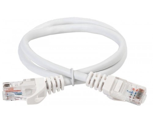 Патч-корд кат.5е UTP 3м бел. ITK PC08-C5EU-3M