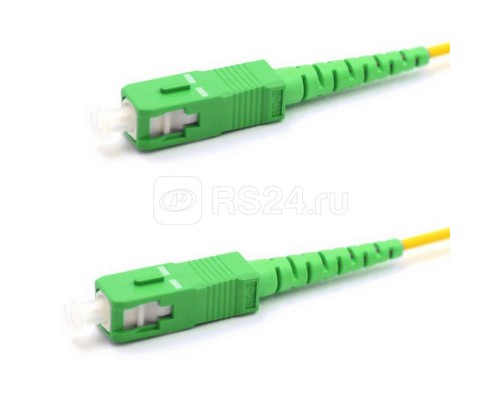 Патч-корд оптический соединительный (SM) 9/125 (OS2) SC/APC-SC/APC (Simplex) LSZH 7м Rexant 50-2060