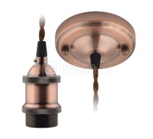 Патрон DLC-V-S22K/E27 TS/1.5M/BL BRONZE бронз. Uniel UL-00002824