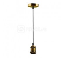 Патрон RETRO с проводом PLC 01 E27 230В 1м ANTIQUE BRONZE бронза JazzWay 5012127