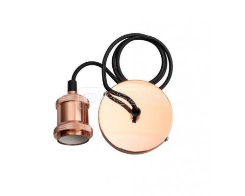 Патрон с проводом RETRO PLC 01 E27 230V/1M Rose gold JazzWay 5015975