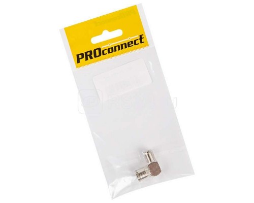 Переход гнездо F - гнездо TV угловой (инд. упак.) PROCONNECT 05-4312-4-7