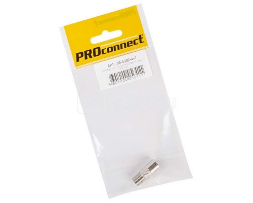 Переход гнездо F - штекер TV (инд. упак.) PROCONNECT 05-4303-4-7