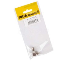 Переход гнездо F-штекер TV угловой (уп.50шт) PROCONNECT 05-4311-4