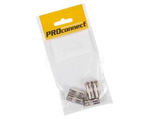 Переход штекер F - гнездо TV (уп.5шт) PROCONNECT 05-4362-4-9