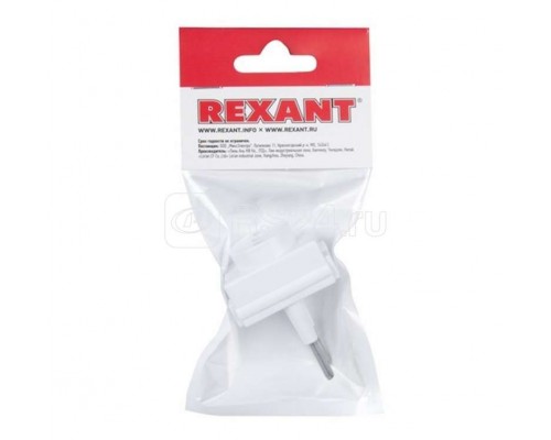 Переходник электрический Козья ножка 220В 10А REXANT 11-1065