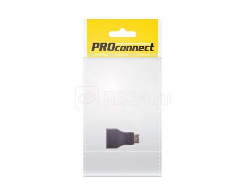 Переходник гнездо HDMI - штекер Mini HDMI gold (инд. упак.) PROCONNECT 17-6801-7