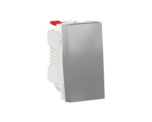 Переключатель 1-кл. 1мод. СП Unica Modular IP21 (сх. 6) 250В 10AX алюм. SchE NU310330