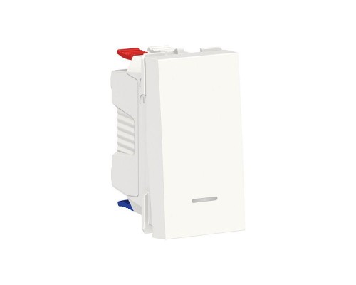 Переключатель 1-кл. 1мод. СП Unica Modular IP21 (сх. 6а) с нейтралью бел. SchE NU310318S