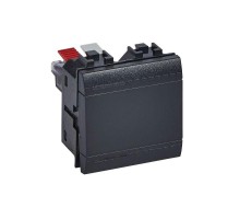 Переключатель 1-кл. 2мод. СП LivingLight 16А IP20 авт. клеммы антрацит Leg BTC L4003M2A