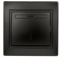 Переключатель 1-кл. 2мод. СП Plano 10А IP20 1-103-05 250В антрацит Intro Б0044562